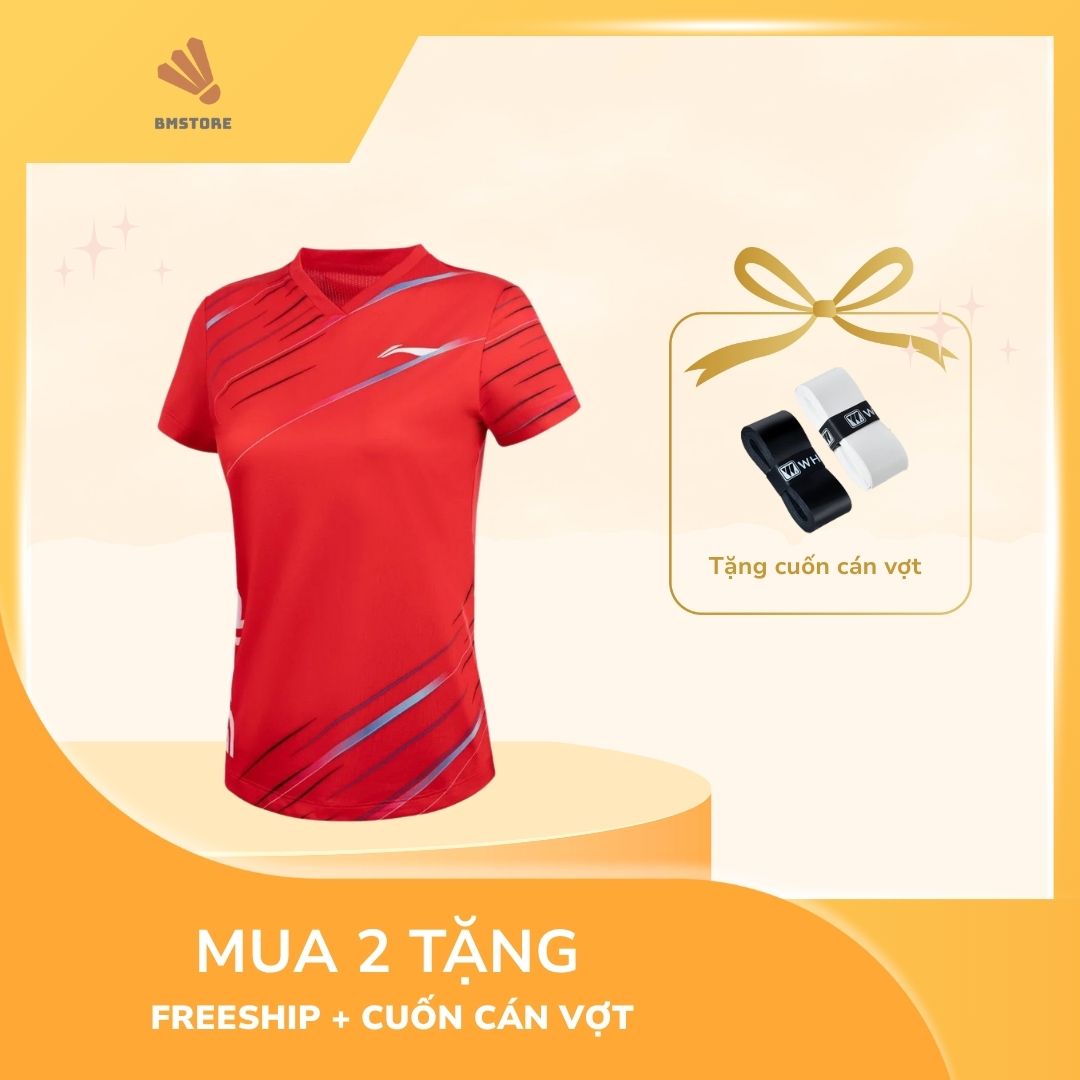 Áo Cầu Lông Li-Ning Nữ P-AAYV050-3V, sản phẩm chính hãng Áo Cầu Lông Li-Ning Nữ P-AAYV050-3V, sản phẩm chính hãng