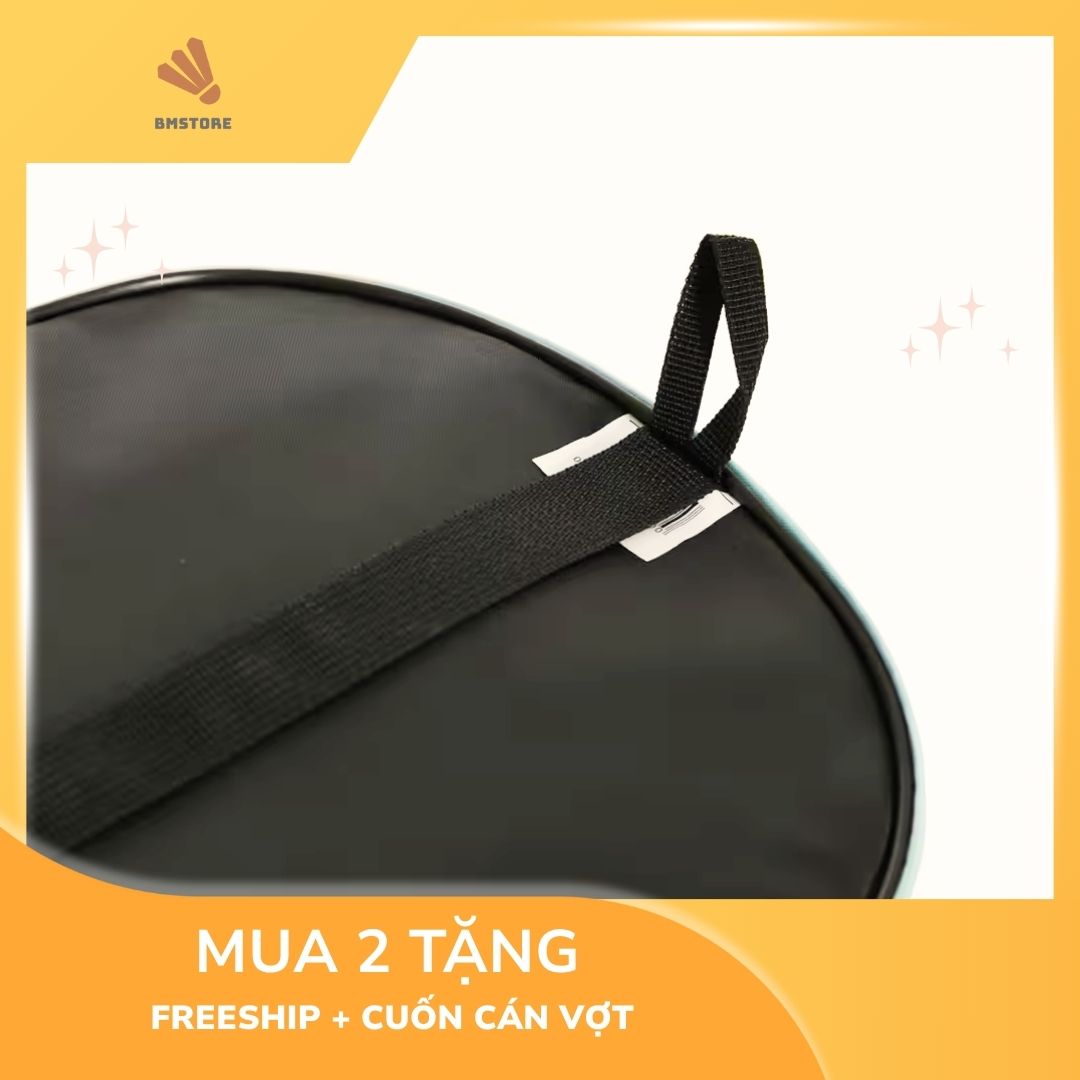 Túi đựng vợt cầu lông 190 ECO đen viền xanh thời trang (2) Túi đựng vợt cầu lông 190 ECO đen viền xanh thời trang (2)